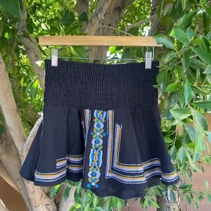 Piper Skirt Womens XS Black Sublime Boho Western Summer Coastal Fall